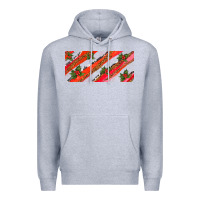 Heather Grey leopar and cowhide with mistletoe Premium Hoodie - AdoDesignShop