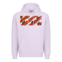 Lilac leopar and cowhide with mistletoe Premium Hoodie - AdoDesignShop