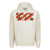 Oatmeal Heather leopar and cowhide with mistletoe Premium Hoodie - AdoDesignShop