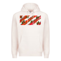Pale Pink leopar and cowhide with mistletoe Premium Hoodie - AdoDesignShop
