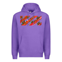 Purple leopar and cowhide with mistletoe Premium Hoodie - AdoDesignShop