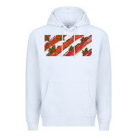 White leopar and cowhide with mistletoe Premium Hoodie - AdoDesignShop