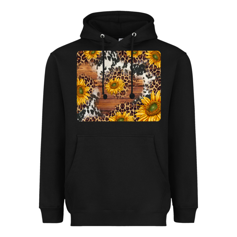 Sunflowers Cowhide Leopard Mousepad Heavyweight Hoodie by Jasminsmagicworld | Teevron