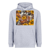 Heather Grey sunflowers cowhide leopard mousepad Heavyweight Hoodie - Jasminsmagicworld