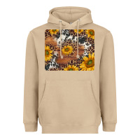 Mushroom sunflowers cowhide leopard mousepad Heavyweight Hoodie - Jasminsmagicworld