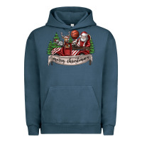 Pigment Midnight Navy Merry Christmas Urban Hoodie - SublimationCraftShop