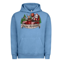 Pigment Pebble Blue Merry Christmas Urban Hoodie - SublimationCraftShop