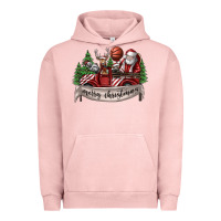 Pigment Salmon Merry Christmas Urban Hoodie - SublimationCraftShop