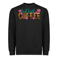 Black but first coffee Heavyweight Sweatshirt - texasbilliewilder