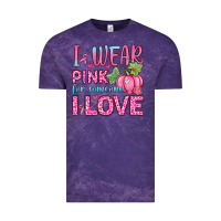 Cloud Purple i wear pink for someone i love Vintage Tee - Zillion Design Studio