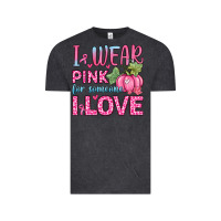 Vintage Black i wear pink for someone i love Vintage Tee - Zillion Design Studio