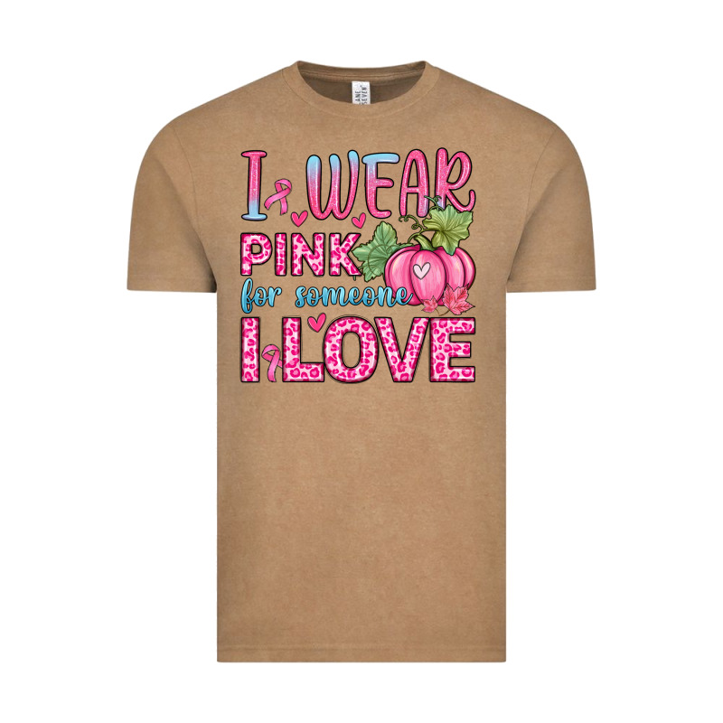 I Wear Pink For Someone I Love Vintage Tee by Zillion Design Studio | Teevron