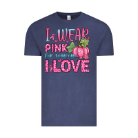 Vintage Denim i wear pink for someone i love Vintage Tee - Zillion Design Studio