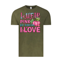 Vintage Olive i wear pink for someone i love Vintage Tee - Zillion Design Studio