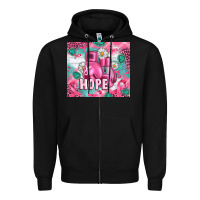 Black Breast Cancer Boxing Gloves Zipper Hoodie - Artiststas