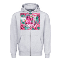 Heather Grey Breast Cancer Boxing Gloves Zipper Hoodie - Artiststas