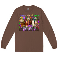 Chestnut happy mardi gras heifer Long Sleeve Tee - RacoonDesign