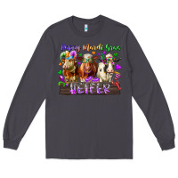 Smoke happy mardi gras heifer Long Sleeve Tee - RacoonDesign