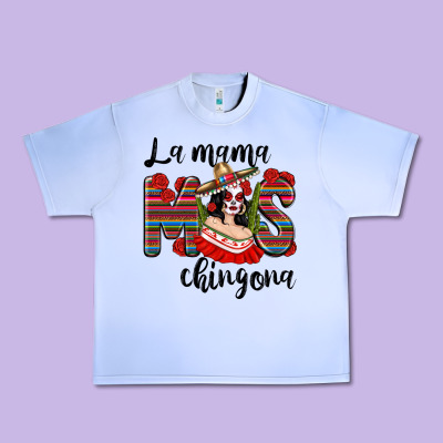La Mama Mos Chingona Urban Heavy Tee Designed By Texasbilliewilder