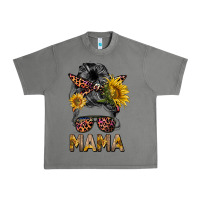 Tornado mess bun mama sunflowers Urban Heavy Tee - BarkalooDesign