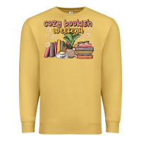 Antique Gold cozy bookish weekend Premium Sweatshirt - MaliasSmallBusiness