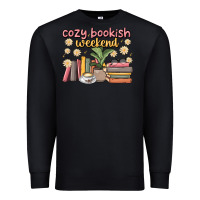 Black cozy bookish weekend Premium Sweatshirt - MaliasSmallBusiness