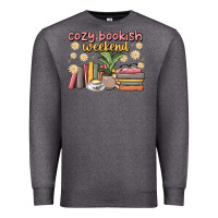 Charcoal Heather cozy bookish weekend Premium Sweatshirt - MaliasSmallBusiness