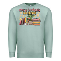 Seafoam cozy bookish weekend Premium Sweatshirt - MaliasSmallBusiness
