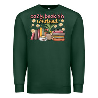Sports Green cozy bookish weekend Premium Sweatshirt - MaliasSmallBusiness