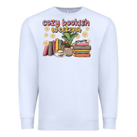 White cozy bookish weekend Premium Sweatshirt - MaliasSmallBusiness