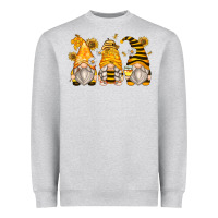 Heather Grey bumble bee gnomes Heavyweight Sweatshirt - Zillion Design Studio