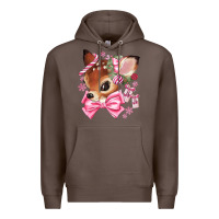 Coffee reindeer head christmas Premium Hoodie - MaliasSmallBusiness