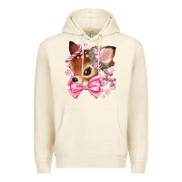 Sandshell reindeer head christmas Premium Hoodie - MaliasSmallBusiness