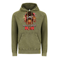 Vintage Olive american football mom red and silver afro messy bu Vintage Hoodie - texasbilliewilder