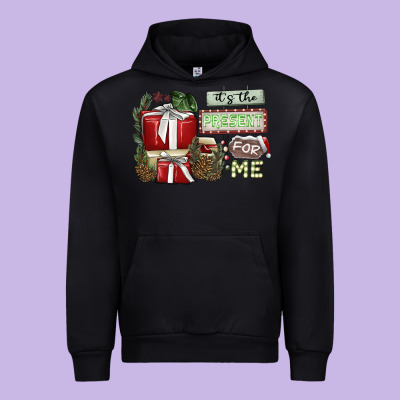 It's The Present For Me Urban Hoodie Designed By Sublimationcraftshop