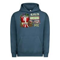 Pigment Midnight Navy It's The Present For Me Urban Hoodie - SublimationCraftShop