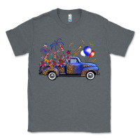 Charcoal Heather western truck fourth of july Classic Tee - FaDigitalArtStudio