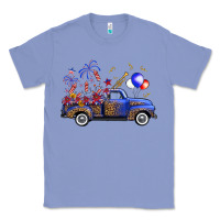 Colony Blue western truck fourth of july Classic Tee - FaDigitalArtStudio