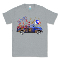 Heather Grey western truck fourth of july Classic Tee - FaDigitalArtStudio