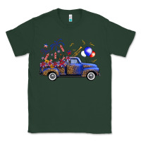 Sports Green western truck fourth of july Classic Tee - FaDigitalArtStudio