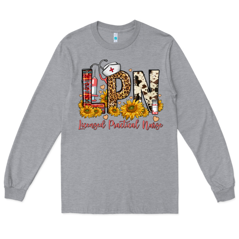 Lpn Licensed Practical Nurse Long Sleeve Tee by FaDigitalArtStudio | Teevron
