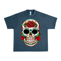 Midnight Navy mexican day of the dead Urban Heavy Tee - texasbilliewilder