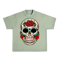 Oil Green mexican day of the dead Urban Heavy Tee - texasbilliewilder