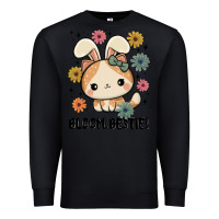 Black bloom bestie cat Premium Sweatshirt - MaliasSmallBusiness