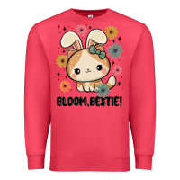 Cardinal bloom bestie cat Premium Sweatshirt - MaliasSmallBusiness
