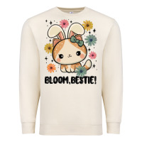 Sandshell bloom bestie cat Premium Sweatshirt - MaliasSmallBusiness