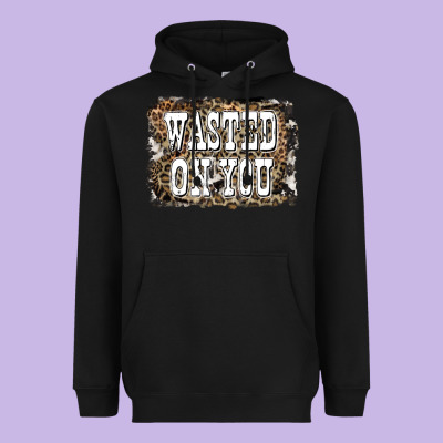 Western Wasted On You Background Heavyweight Hoodie Designed By Lillyallendesigns
