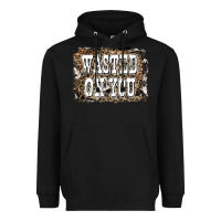 Black Western Wasted On You Background Heavyweight Hoodie - LillyAllenDesigns