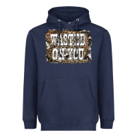 Navy Western Wasted On You Background Heavyweight Hoodie - LillyAllenDesigns