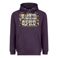 Plum Western Wasted On You Background Heavyweight Hoodie - LillyAllenDesigns